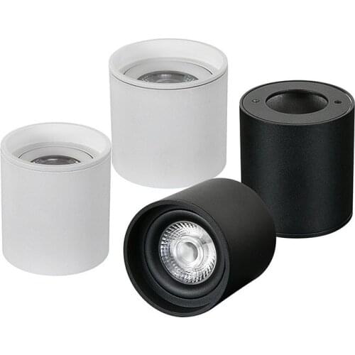 Dimmable Cylinder LED Downlights 6W 10W 12W 15W 22W COB Ceiling Spot Lights AC110V 220V 240V Round Lamps Lndoor Lighting