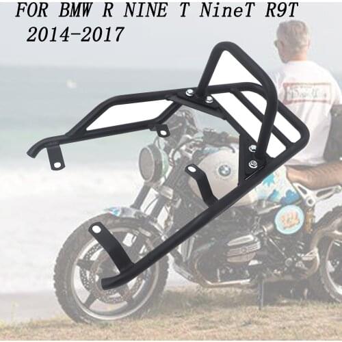 Motorcycle Rear Luggage Rack Carrier Support Shelf Holder Passenger Hand Rail Bar Grip For BMW R NINE T NineT R9T 2014-2017 2015