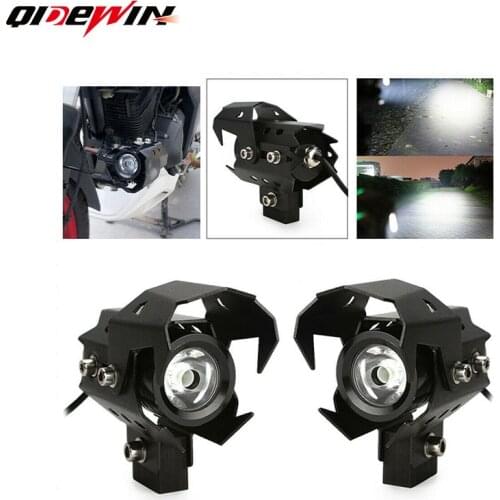 Motorcycle off-road refitting headlamp LED spotlight external spotlight U8 transformer laser gun with angel circle