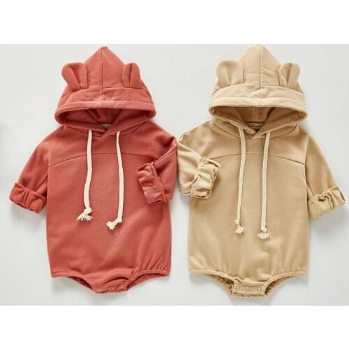 Cute Baby Boys Girls Long Sleeve Little Bear Rompers Jumpsuit Clothes Spring Autumn Kids Baby Boy Girl Clothes Rompers