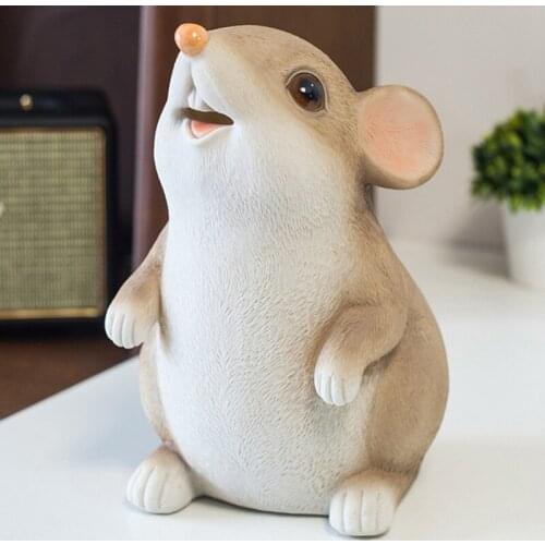 Cartoon Mouse Money Bank Coins Storage Box Kids Toys Year Ornament Home Decor Money Saving Boxes Children