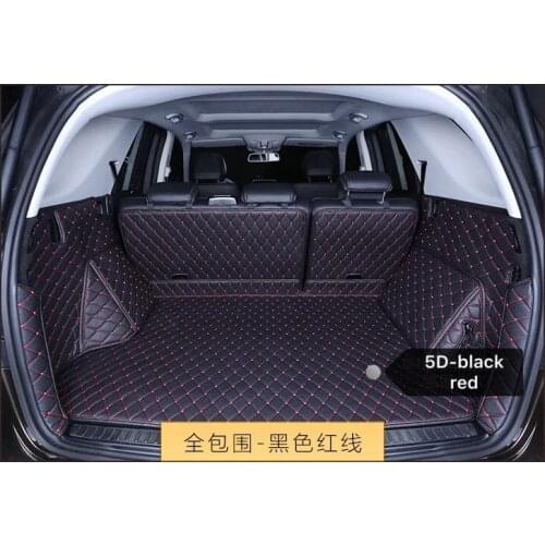 Leather Car trunk mat cargo carpet for Ford Kuga EcoSport Explorer Escape Edge Focus Mondeo Fiesta custom fit