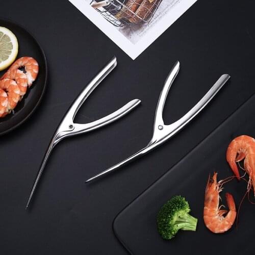 Kitchen Accessories Shrimp Peeler Stainless Steel Seafood Cooking Tools Creative Convenient Shrimp Peel Device Kitchen Gadgets