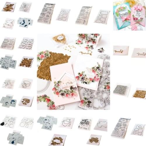 Forest Garden Metal Cutting Dies Stamps Stencil Hot Foil Scrapbook Diary Decoration Stencil Embossing Template DIY 2021 NEW