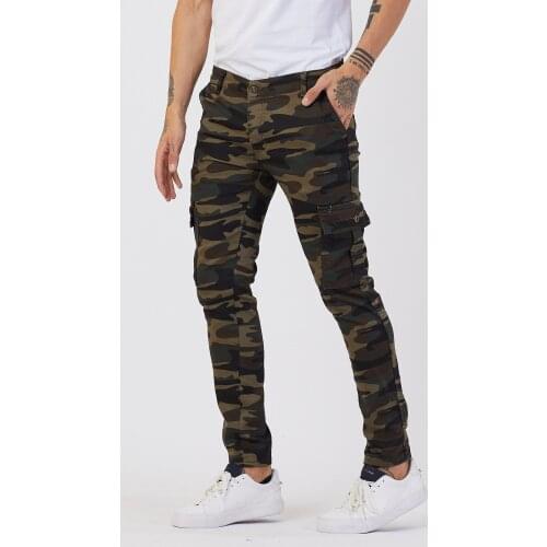 Mens Camouflage Cargo Pocket Pants