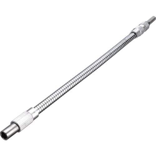 30cm Hex Flexible Metal Connecting Shaft Extension Pumbing Hose Drill Impact Driver Ratchet Screwdriver Extend Extension Rod