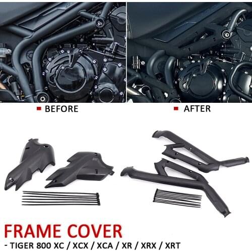 NEW For Tiger 800 XC XCX XCA XR XRX XRT Frame Cover Guard Motorcycle For Tiger800 Bumper Side Protection Guard