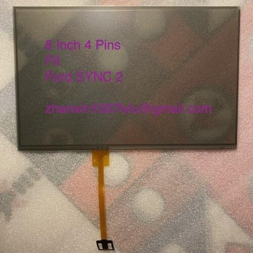 New 8 Inch 4 Pins Touch Screen Panel Digitizer Lens For Ford SYNC 2 Car DVD Audio Radio Multimedia Player GPS Navigation