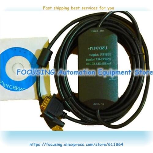 New USB-MPI+ Isolated PLC Programming Cable For S7-300 400 6ES7 972 0CB20 0XA0 Support Win7