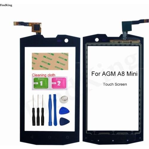 4.0'' Phone Touch Screen Panel For AGM A8 Mini Digitizer Panel Front Glass Touch Screen Sensor Replacement Part