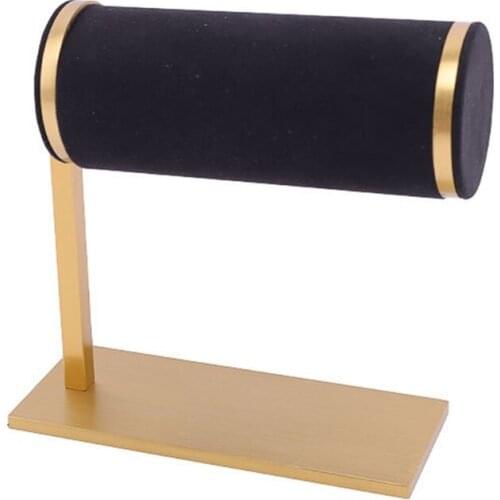 Watch Display Stand Jewelry Bracelet Organizer Microfiber Metal Bracelet Chain Storage Rack Holder Home Decoration