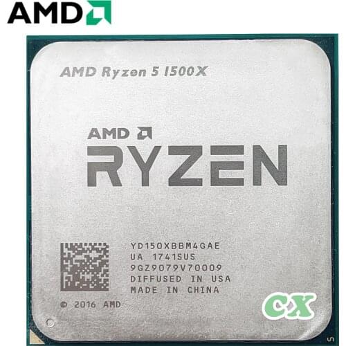 AMD Ryzen 5 1500X R5 1500X 3.5 GHz Quad-Core Eight-Core CPU Processor L3=16M 65W YD150XBBM4GAE Socket AM4