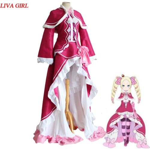 Re:Life in a different world from zero Beatrice Cosplay costume Lovely Evening dress (cape+tops+skirt+accessories)