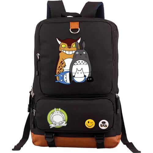 Japan anime My Neighbor Totoro Backpack Hayao Miyazaki Chinchilla schoolbag Male And Female Bag Teenage boy Girl Backpacks