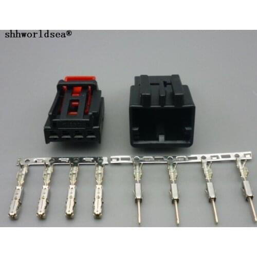 Shhworldsea 4 Pin/Way Female Male Car Taillight Chair Connector Plug For VW Sagitar Magotan Golf Tail lamp 3AA972714 7N0972704