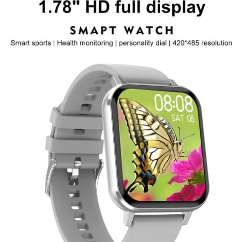 420*485 1.78 inch HD full touch screen ECG smart watch ip68 Pedometer calories smartwatch for men women Android