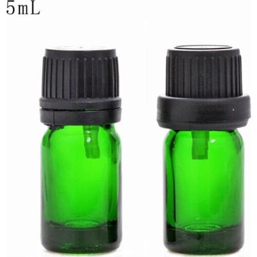 Glass perfume essential oil dropper bottle 5ml green glass bottle F20172262