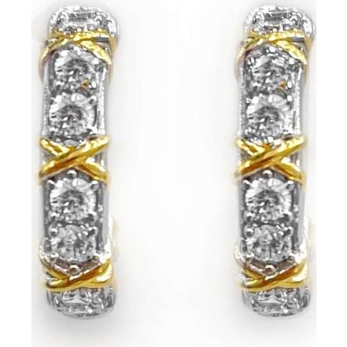 Женские золотые серьги Сундук россии China At AliExpress