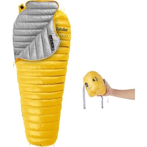 CW300 Ultralight Outdoor White Goose Down Mummy Sleeping Bag NH18S300-D Naturehik
