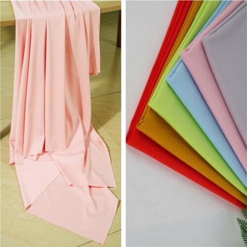 Thin stretch Roman cotton fabric 60D nylon cotton knitted fabric for skirt pants T-shirt designer fabric