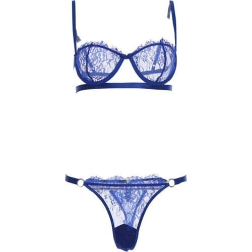 Thin Embroidered Lace Sexy Bra Underwear Flower Bra Thin Black Transparent Lady