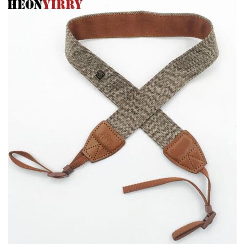 Universal Adjustable Cotton Leather Camera Shoulder Neck Strap Belt for Sony Nikon SLR Canon Camera Strap Accessories F2C046