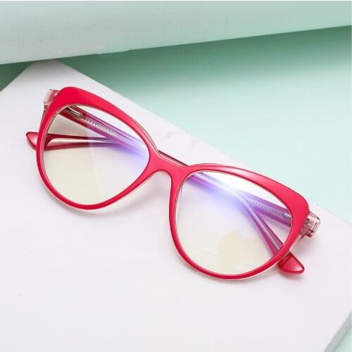 Womens Sexy Vintage UV400 Spectacle Square Glasses Frame Computer Gaming Clear Lens Anti-UV Anti Blue Light Eyeglasses