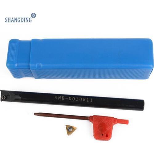 3pcs/set SNR0010K11 Internal Tool Boring Holder+ Wrench + Carbide Insert For Lathe Threading Turning Tools