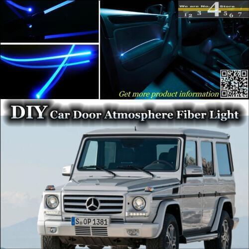 Interior Ambient Light Tuning Atmosphere Fiber Optic Band Lights For Mercedes Benz G-Class MB 461 Inside Door Panel illumination