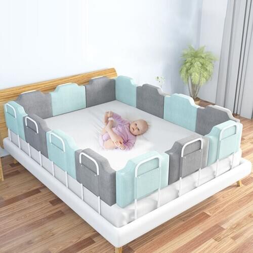 Crib Bumper Protector Baby Bed Fence Barrier-Guard Bed Rail Playpen New Design Adjustable Cushion Pads Safety Rails