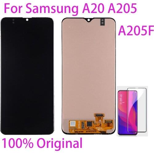 100% Original For Samsung Galaxy A205/DS A205F A205FD A205A Display Touch Screen Digitizer Assembly For Samsung A20 lcd