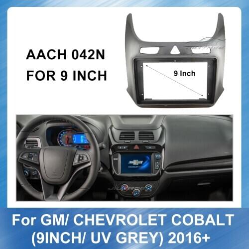 Car Radio Fascia Dash Kit is suitable for GM CHEVROLET COBALT 2016+ UV GREY Stereo Panel Dash Mount Trim Installation Kit Frame