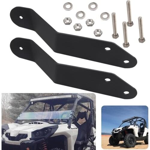 For Maverick XRS Commander 800 1000 Front Upper Windshield 42inch Led Bar UTV Lights Bracket Mount for Can-Am 2014-2019