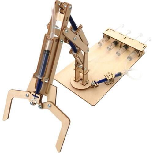 FBIL-Hydraulic Mechanical Arm Diy Models & Building Toy Science &Education Model Toy For Children Christmas Birthday Gift Toy Fo