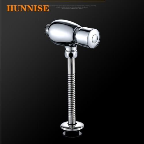 Urine Flushing Valve Quality Brass Bathroom Urinal Valves Wall Mounted Hand Pressing Bathroom Delay Urine Flushing Valve