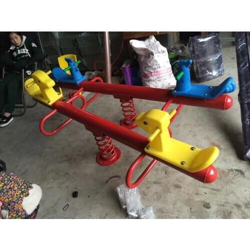 Outdoor balance seesaw children seesaw garden toy seesaw chair kids seesaw playground seat baby seesaw childrens horse Q57