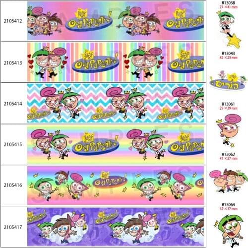 Cute Anime Character Printed Grosgrain Ribbon Ribbon 10 Yards DIY Handmade Accessories Decoration