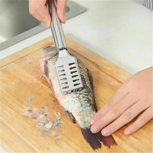 Multifunction 1pcs Stainless Steel Kitchen Tool Fish Scale Remover Cleaner Scaler Scraper Peeler Useful Home