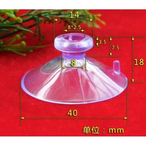 Home storage suckers 40mm mushroom head paper suction cup temporary parking card suction cup transparent