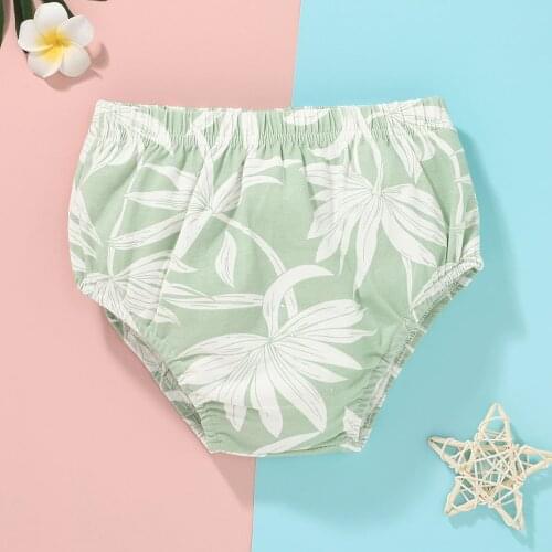 3-12m Summer Baby 's Shorts Newborn Infant Baby Girls Boys Casual Clothes Rainbow Floral Shorts Underwear Briefs Clothes