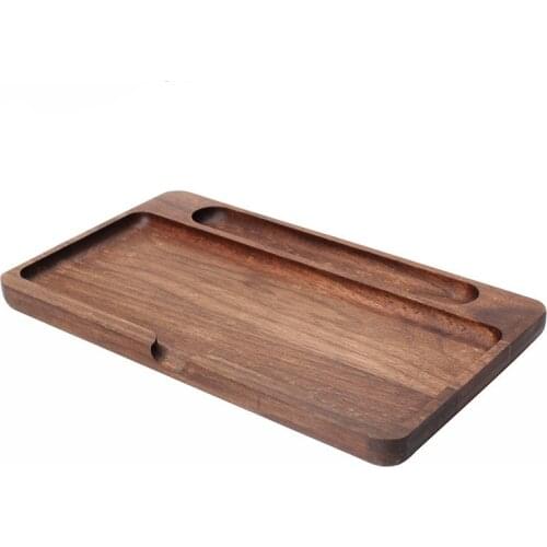 Smoking Rolling Tray Natural Black walnut Weed Herb Tobacco Accessories Tobacco Tray