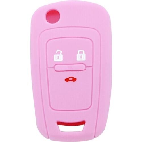 Silicone Car Key Flip Cover Holder Remote Control Bag Case for Chevrolet Cruze