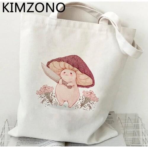 Mushroom shopping bag shopper canvas bolso eco recycle bag shopping bag boodschappentas tote sac cabas custom