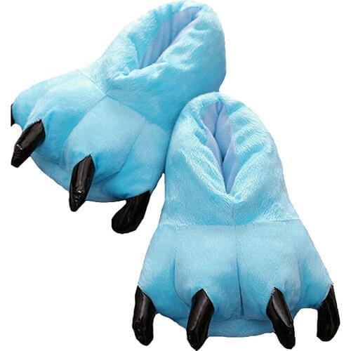 Animal Paw Unisex Slippers Women Cute Monster Claw Slippers Cartoon Soft Plush Warm Home Slippers Animal Costume Paw Claw shoes