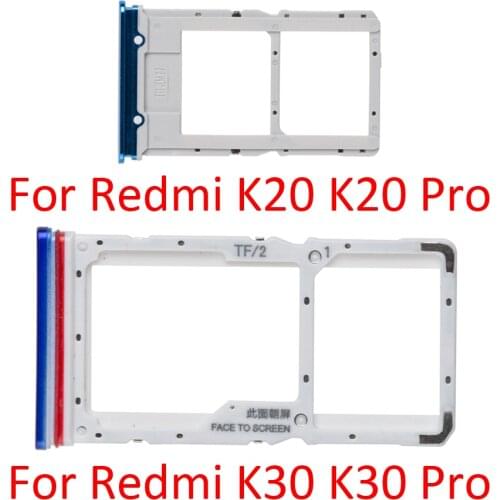 For Xiaomi Redmi K20 30 Pro SIM Card Tray Slot Holder Adapter Socket Repair Parts