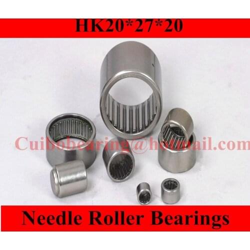 Free shipping 10Pcs HK202720 Drawn Cup Type Needle Roller Bearing 20 x 27 x 20mm