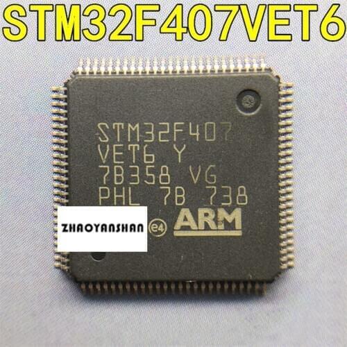 10pcs X STM32F407VET6 STM32F407 LQFP100 Free Shipping