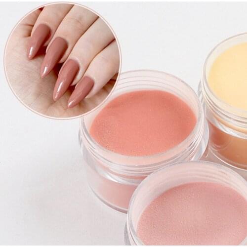 15g/JAR Candy Glitters 9 Colors Nude Chrome Carved Nail Powder DIY Manicure Gel Polish Acrylic Dipping Powder Fine Glitters XF#9