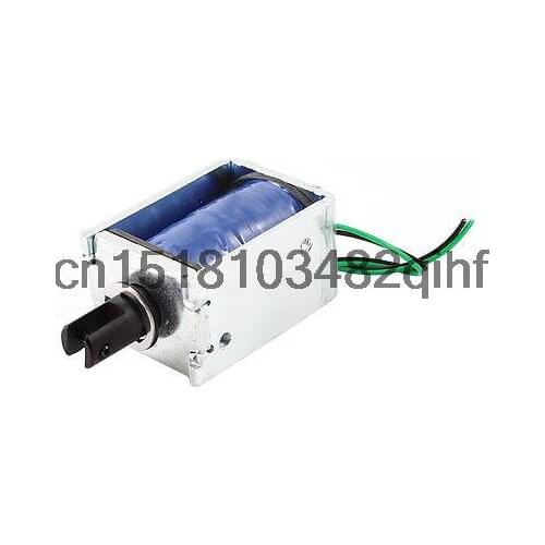 7.7mm Stroke 80g Holding Force 24W Pull Type Solenoid Electromagnet DC 12V 1A