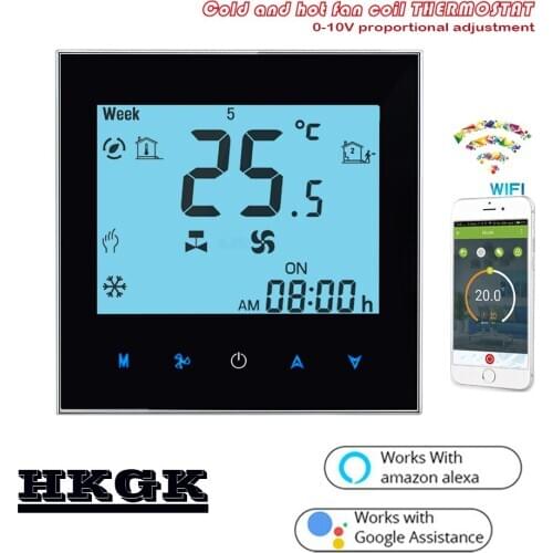 2P fan coilwifi thermostat-valve proportional integral for regulated 0-10V，24v,95-240VAC Optional